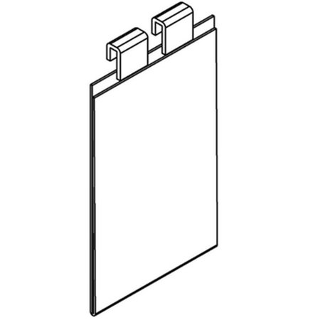 NINE2FIVE 85 x 11 in Vertical Gridwall Sign Holder NI1591521